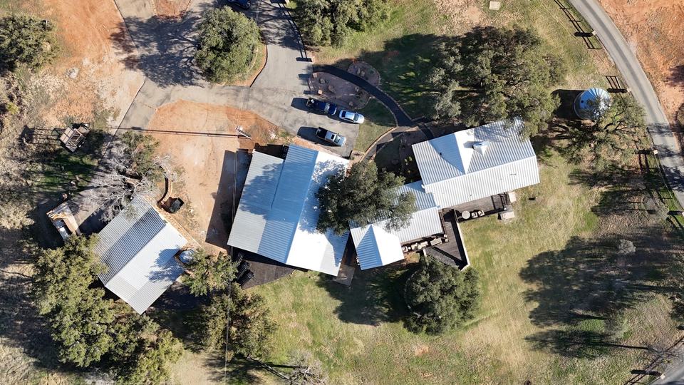 Clubhouse and grounds from the air. December 2025.