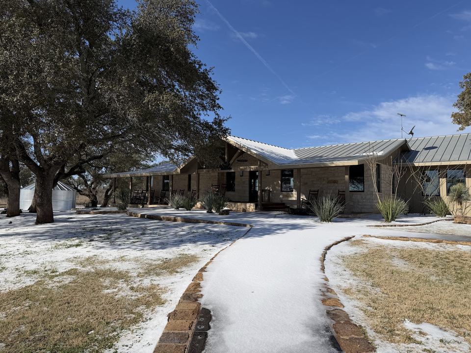 A rare snow on the grounds. January 2026.