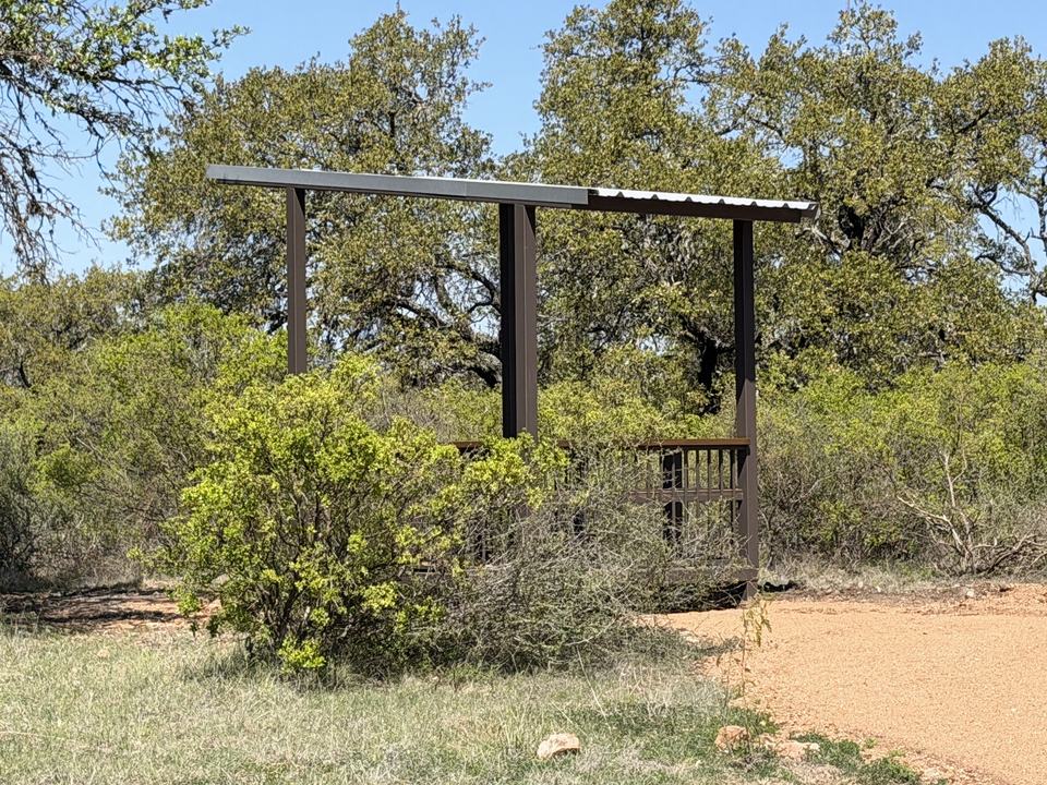A station set among the live oaks.